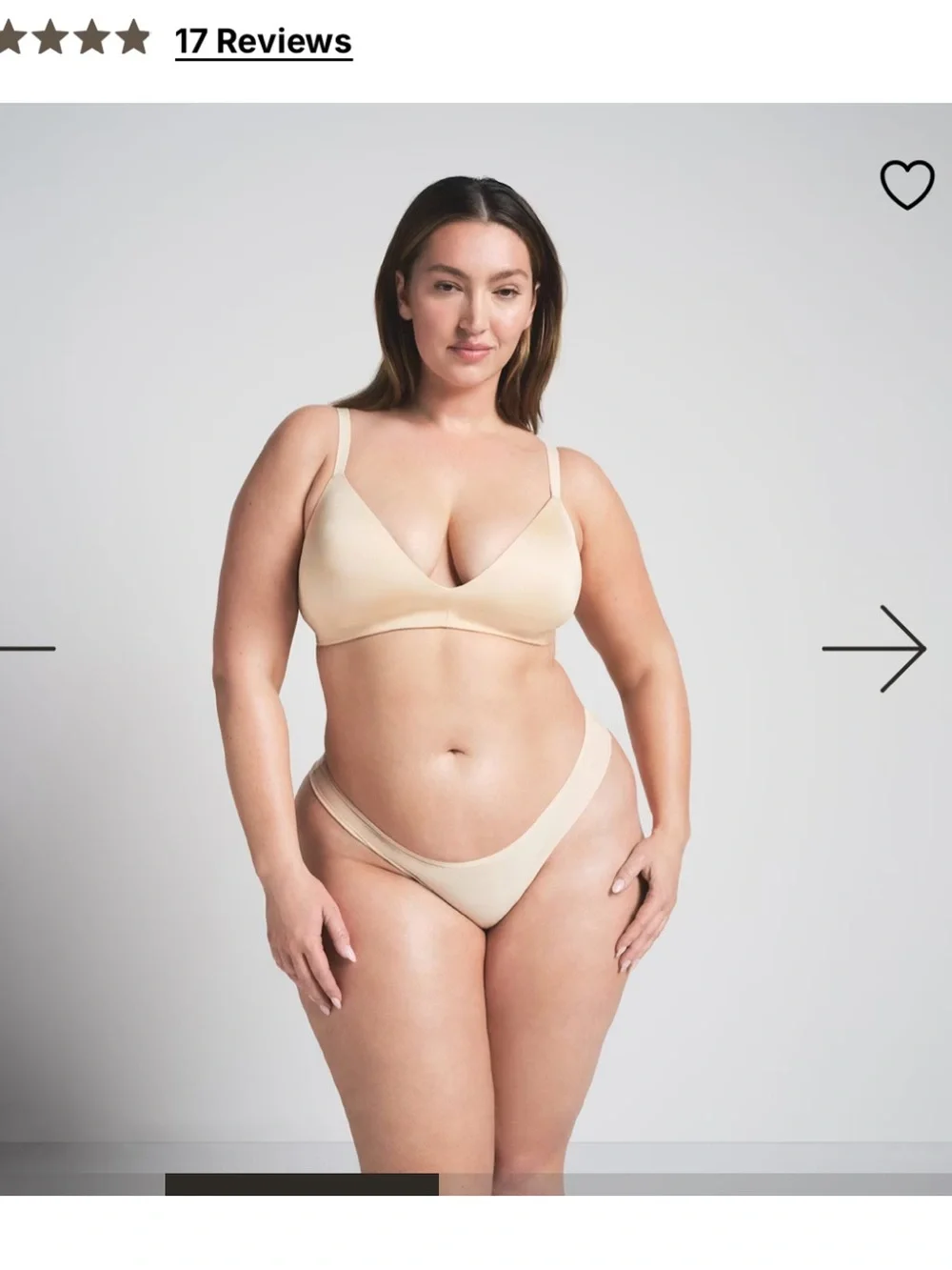 Skims Wireless Form T-Shirt Demi Bra - Sand - 36DD - Picture 2 of 7
